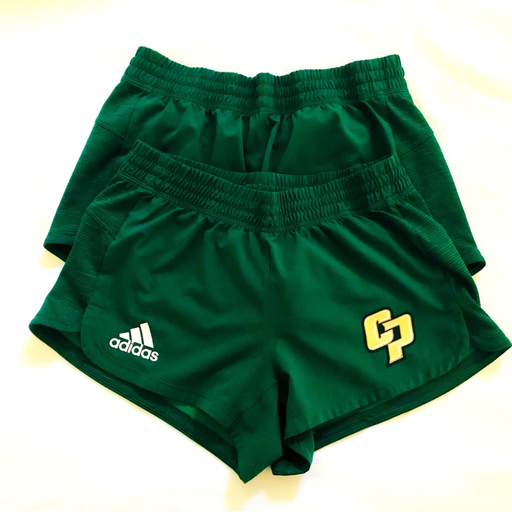 Cal Poly Adidas Athletic Shorts Lot of 2, Sz S, Running, Gym, Yoga
